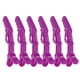 thumbnail image 3 of 6 uds pinza de pelo de cocodrilo antideslizante de una sola punta sección de pelo de peluquería cierres de garra púrpura, 3 of 12