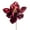 Burgundy, variant on Vickerman 13" Artificial Red Magnolia Pick 3/Bag. Includes three pieces per bag.