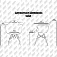 thumbnail image 2 of 2xhome - Set of 2 (Two) Black - Plastic Armchair Black Wood Legs Eiffel Dining Room Chair - Lounge Chair Arm Chair Arms Chairs Seats Wire Leg Dowel Leg Legged Base Chrome Metal Eiffel Work, 2 of 7