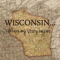 thumbnail image 3 of Carlson, Tina 12x12 Black Modern Framed Museum Art Print Titled - Story Wisconsin, 3 of 5