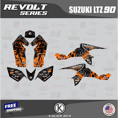 Kalair GFX Graphics Kit for Suzuki ATV LTZ 90 (All Years) Revolt Series Kalair GFX Graphics Kit for Suzuki ATV LTZ 90 (All Years) Revolt Series