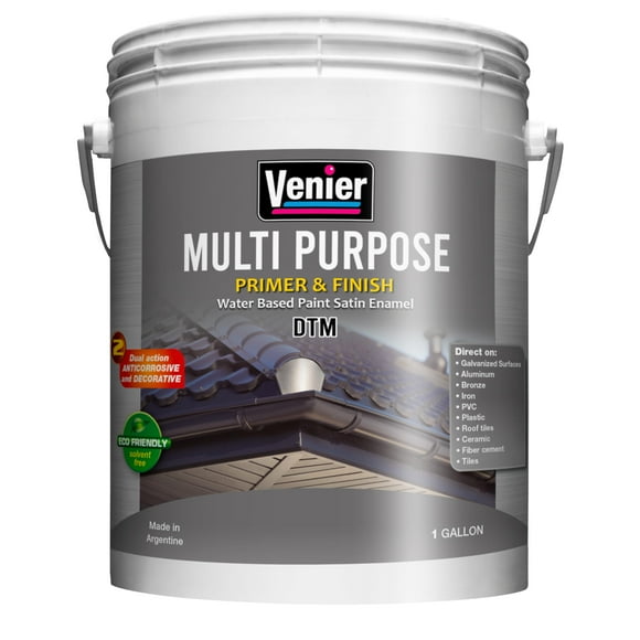 Venier Cabinet Paint - Furniture Paint - Trim Paint [White] (128 Fl Oz) - Fence Tiles Paint - All-in-One paint - Multi Purpose Wood Paint no Sanding or Priming - For Metal
