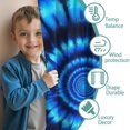 thumbnail image 3 of Blackout Kids Curtains,Blue Tie Dye Spiral Pattern Childrens Insulated Curtains Set Of 2,Bedroom Essentials,Toddler Room Decor 42"x84", 3 of 5