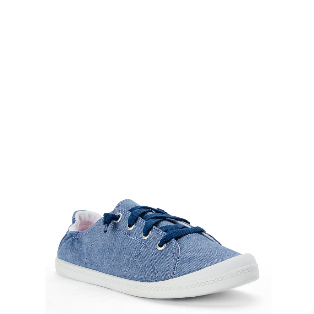 time and tru white canvas shoes