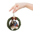 thumbnail image 5 of Cadorn Nativity Christmas Tree Decoration Pendant for Home Car Rearview Mirror, Flat Gift Crystal, Religious Gift for Family & Christianity, Flat Christmas Tree Nativity Scene Hanging Ornaments, 5 of 7