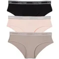 thumbnail image 5 of Calvin Klein Women's Hipster Underwear 3-pack Multi XL Black/Nymph, 5 of 5