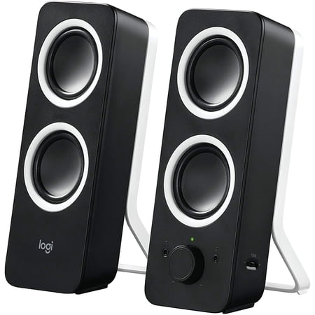 Logitech Z200 Wired Stereo Channel Computer Speaker, Black, (Refurbished)