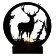 thumbnail image 4 of Stylish Black Candle Holder Exquisites Workmanship Deer Decoration for Home Creative Iron Candlestick, Animal Pattern, 4 of 18
