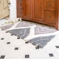thumbnail image 3 of Chesapeake Davenport 2 Pc Bath Rug Set in Grey 21" x 34" & 24" x 40", 3 of 6