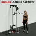 thumbnail image 6 of Mitonos  Cable Crossover Machine,Wall Mount Cable Station with Adjustable 18 Positions  Dual Pulley System,Lat Pull Down Machine  with 400LBS Weight Stack for Home Gym Fitness, 6 of 9