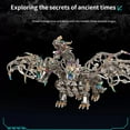 thumbnail image 4 of 3D Metal Puzzle Mechanical Dragon Model DIY Assembly Kit Complex Brain Teaser Creative Handmade Project for Display, 4 of 5