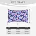 thumbnail image 4 of Daiia pinkk flower crystal Skull Bedding Waterproof Pillow Protector Zippered Queen – Bed Bug Proof Pillow Encasement-14"x20", 4 of 6