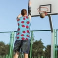 thumbnail image 5 of Sikiie Strawberries Basketball Jersey Reversible Men's Mesh Athletic Sports Shirts Training Practice S-4XLXX-Large, 5 of 6