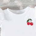 thumbnail image 4 of Toddler Girl Clothes Summer Outfit Set Ruffle Sleeve Top and Shorts Soft Stretchy 2 Piece 6 9 12 18 24 Months 2T 3T Kaprioy Toddler Girl Clothes, 4 of 6
