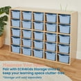 thumbnail image 5 of ECR4Kids Scoop Front Plastic Storage Bins, Multipurpose Organization, Powder Blue, 25-Piece, 5 of 9