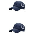thumbnail image 2 of maskred Men S Peaked Cap With Sun Protection Beat Heat And Stay In Style Polyester For Male Baseball Cap Hat Adjustable Strap Dark blue L  54-59cm 2Set, 2 of 6