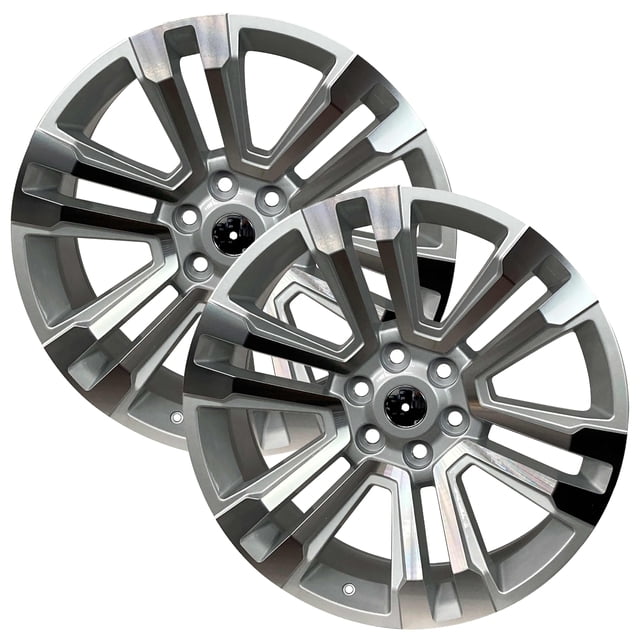 Rin 22 Replica 6 Birlos Gris Cheyenne, Silverado, Tahoe EQUIPO ORIGINAL LC5451
