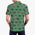 thumbnail image 4 of Daiia Christmas Dachshund Pattern Men’s Polo Shirts,Solid Deck Shirt,Classic Fit, Breathable Cotton Polo for Casual and Sport Wear-XX-Large, 4 of 9