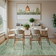 thumbnail image 3 of Machine Washable Modern Abstract 6x9 Area Rug, Non Slip Large Bedroom Living Room Nursery Girl Rug Minimalist Wave Striped Neutral Boys Rug, Carpet for Dining Room Playroom(Sage Green,6'x9'), 3 of 9