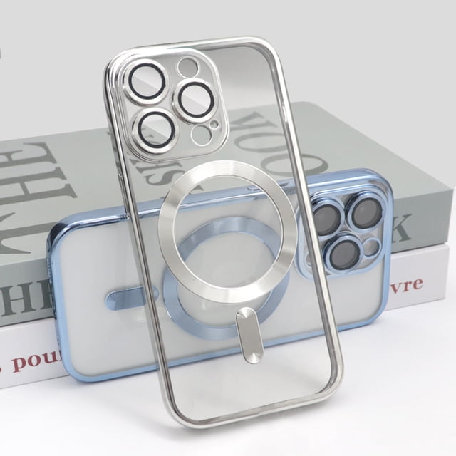 Funda de cargador inalámbrico Magsafe magnético chapado a la moda, calidad Original, para iPhone 14, 13, 12, 11 Pro, XS, Max, X, XR, 7, 8 Plus