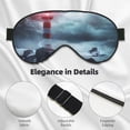 thumbnail image 4 of Naloa Lighthouse in a Stormy Sea Print Sleep Mask for Sleeper, Light Blocking Sleeping Eye Mask for Women Men, Eye Shade with Adjustable Strap for Travel, Nap,Meditation, 4 of 7