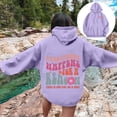 thumbnail image 2 of Hoodies for Women Ladies Sweatshirts Small Hoodies for Women Plain Womens Zipper Front Hoodie Oversized Hoodie Sweatshirt plus Shirt Jacket Ladies Pullover Sweaters Purple 2XL, 2 of 3