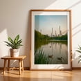 thumbnail image 6 of The Lake at Sunset, Central Park 02 - Manhattan New York Photography Oak Framed Wall Art Print 24 x 30 inches, 6 of 12