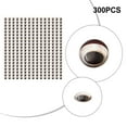thumbnail image 5 of 300pcs 3/4/5/6mm Snake Pupil Red 3D Holographic Fishing Lure Eyes Fly Tying DIY, 5 of 8
