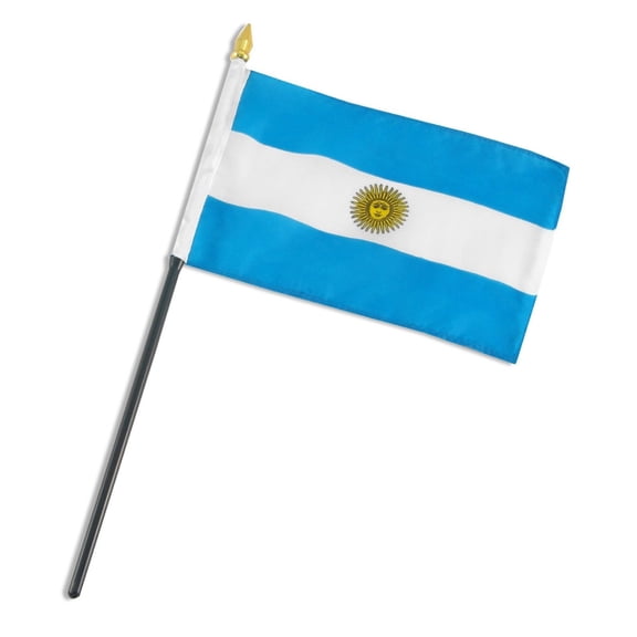 Argentina Country 4"x6" Flag Desk Table Stick