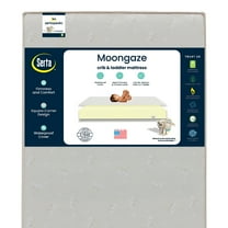 Serta Sertapedic Moongaze 5-inch Dual Sided Standard Baby Crib & Toddler Mattress- Sustainably Sourced Fiber Core - Waterproof - Lightweight - GREENGUARD Gold Certified (Non-Toxic) - 5 Year Warranty