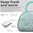 thumbnail image 3 of Sea Turtle Lunch Bag for Women, Tropical Ocean Animal Print, Insulated Leakproof Lunch Tote with Coral Reef and Beach Design for Work or School, 3 of 4