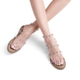 thumbnail image 1 of DREAM PAIRS Sandalias planas de verano con diseño de gladiador para mujer Dream Pairs DFS211, 1 of 2