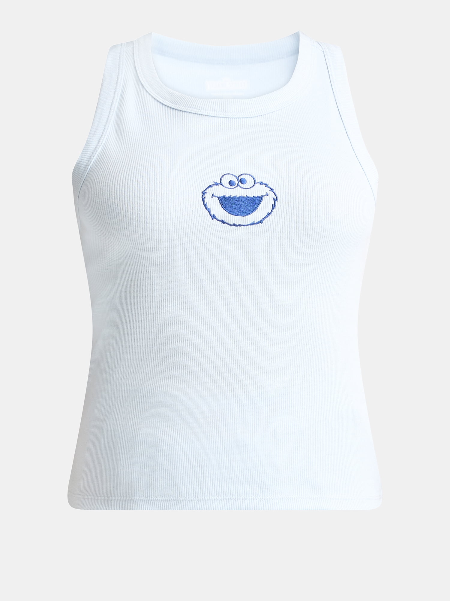 Sesame Street Women's Cookie Monster Graphic Tank Top, 2-Pack, Sizes XXS-XXL