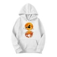 thumbnail image 3 of cocolona Womens Halloween Graphic Hoodie Fall Winter Long Sleeve Drawstring Sweatshirts Halloween Sweatshirts for Women, 3 of 4