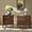 WALNUT, variant on Farmhouse Wooden 2-Drawer End Table with USB Charging Station Storage for Living Room, Sofa, Accent Chair or Recliner Acorn