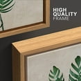 thumbnail image 4 of wall26 Framed Canvas Print Wall Art Set Mid-Century Minimal Tropical Plants Nature Wilderness Illustrations Modern Art Bohemian Decorative for Living Room, Bedroom, Office - 24"x36"x3 Natur, 4 of 5