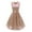 Khaki, variant on Fesfesfes Lace Dresses For Women Sleeveless Princess Dresses Floral Lace Cocktail Party Dresses V-Neck Party Aline Swing Dress Girls Graduation Dresses
