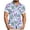 Light Blue, variant on Hawaiian Shirt for Men Button Down Funky Cuban Collar Shirt Short Sleeve Floral Palm Tropical Vacation Beach Shirts