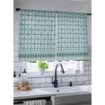 thumbnail image 5 of Sheer Curtains 45 Inch Length, Blue Flowers Semi Sheer Curtains Light Filtering Window Treatment, Farmhouse Country Abstract Floral Patterned Privacy Voile Drapes for Living Room Bedroom 52x45 Inch, 5 of 7