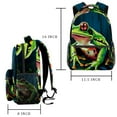 thumbnail image 2 of Lightweight Backpack Frog School Bag Travel Laptop Daypack for Men Women Casual Rucksack, 2 of 6