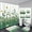 Green, variant on FRAMICS 16-Piece Ombre Floral Shower Curtain Sets with Rugs, Blue Eucalyptus Leaves Bathroom Sets, Waterproof Fabric Bathroom Curtain Decor with Hooks