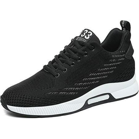 

Men s Elevator Shoes Invisible Height Increase Sporty Sneakers Casual Lace Up Shoes Make You Taller Hight - 6cm / 2.36 Inches - Hidden Heel