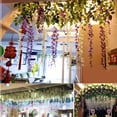 thumbnail image 3 of 12 Pack Artificial Wisteria Vine Fake Wisteria Hanging Garland Silk Long Hanging Bush Flowers String Home Party Wedding Decor, 3 of 7