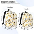 thumbnail image 3 of Yiaed Bees and Flowers Print Backpack, Premium Laptop Backpack, Travel Backpack for Women, Lightweight Backpacks, Comfortable Back Pack-Small, 3 of 7