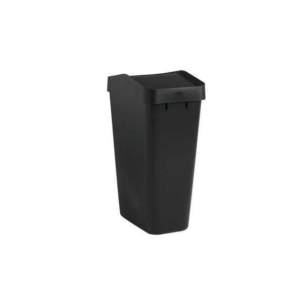 Poubelle à couvercle basculant Rubbermaid, noire, 12,2 gallons (46,2 L)