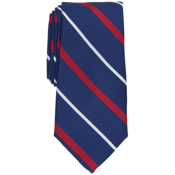 Club Room Men's Classic Stripe Tie Navy Red