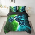 thumbnail image 2 of Erosebridal Speed Dirt Bike Bedding Twin Size 7pcs , Lightning Comforter Sets with Sheets, Super Cozy, 2 of 5