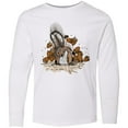 thumbnail image 3 of Inktastic Squirrel Superhero Landing with Acorns Long Sleeve Youth T-Shirt, 3 of 5