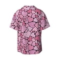 thumbnail image 4 of Balery Sweet Heart Men's Casual Button Down Shirt Short Sleeve Textured Summer Cuban Beach Shirts-, 4 of 7