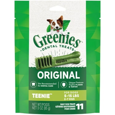 Greenies Original Teenie Natural Dog Dental Treats, 3 Oz Pack (11 Treats)